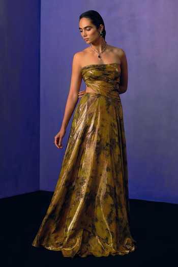 Dolly J Golden Mirage Evening Gown