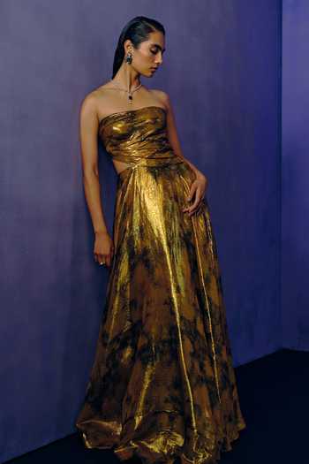 Dolly J Golden Mirage Evening Gown