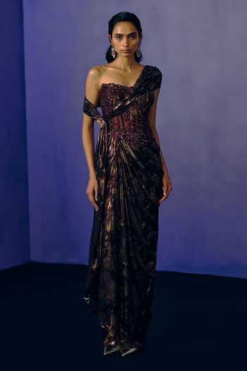 Dolly J Smoked Bronze Evening Gown