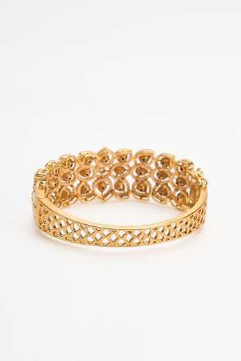 Buy Nazaakat By Samara Singh Gold Plated Polki Faux Diamond Studded Bracelet Online at Aza Fashions Buy_Nazaakat By Samara Singh_Gold Plated Polki Faux Diamond Studded Bracelet _Online_at_Aza_Fashions