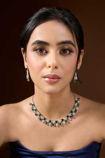 Nazaakat By Samara Singh Stone Studded Necklace Set 
