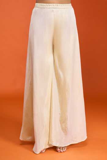 Buy Samyukta Singhania Ivory Tissue Keyhole Neck, Yes Embroidered Kurta Sharara Set Online at Aza Fashions Buy_Samyukta Singhania_Ivory Tissue Keyhole Neck, Yes Embroidered Kurta Sharara Set _Online_at_Aza_Fashions