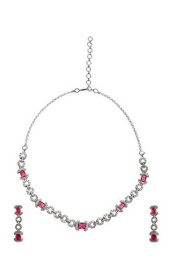 Nazaakat By Samara Singh Stone Studded Necklace Set 