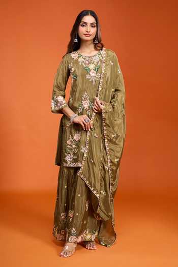 Samyukta Singhania Embroidered Kurta Sharara Set