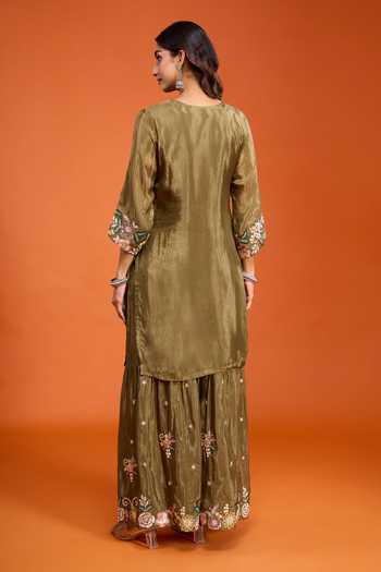 Samyukta Singhania Embroidered Kurta Sharara Set