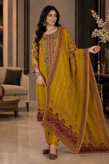 Jhambthreads Floral Print Straight Kurta Set 