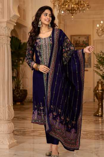 Jhambthreads Floral Print Kurta Pant Set 