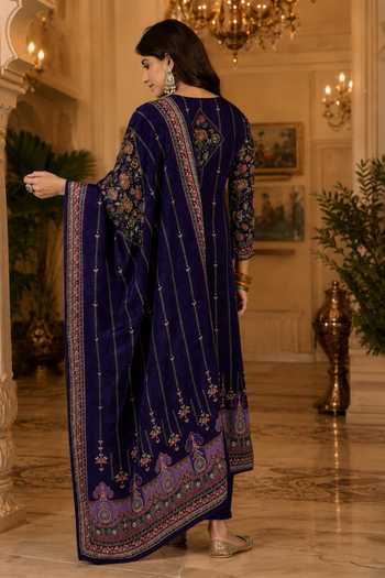Jhambthreads Floral Print Kurta Pant Set 