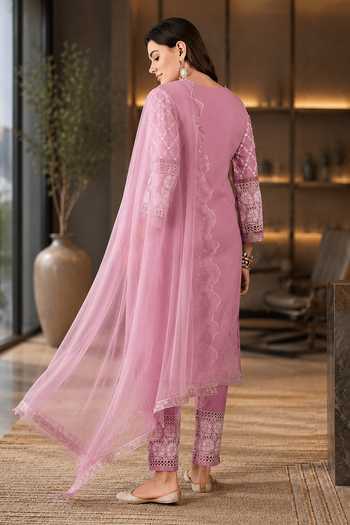 Jhambthreads Embroidered Kurta Pant Set 