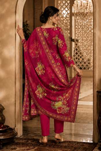 Jhambthreads Floral Print Kurta Set 