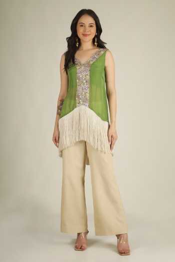 Jhambthreads Embroidered Kurta & Pant Set 