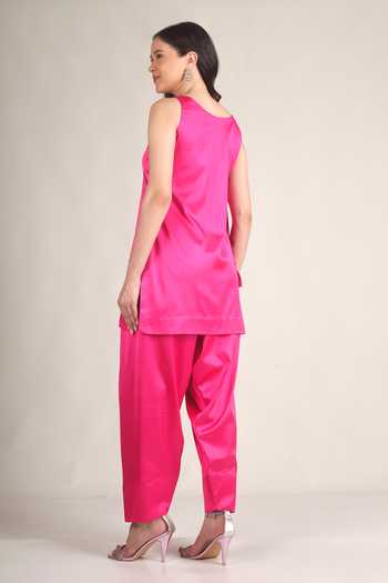 Jhambthreads Asymmetric Kurta & Pant Set 