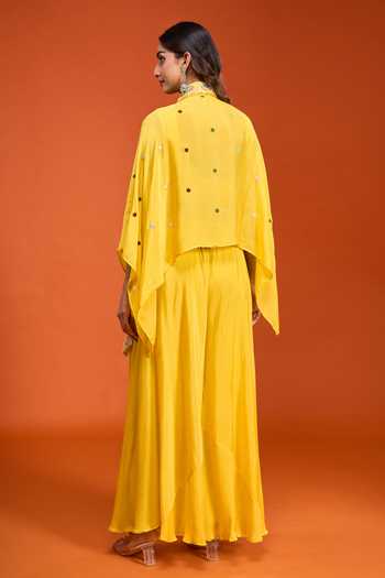 Samyukta Singhania Embroidered Top Palazzo Set