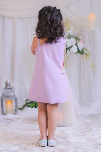 Lil Angels Rainbow Applique Work Dress