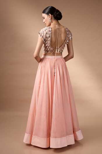 Rocky Star Embroidered Blouse Lehenga Set 