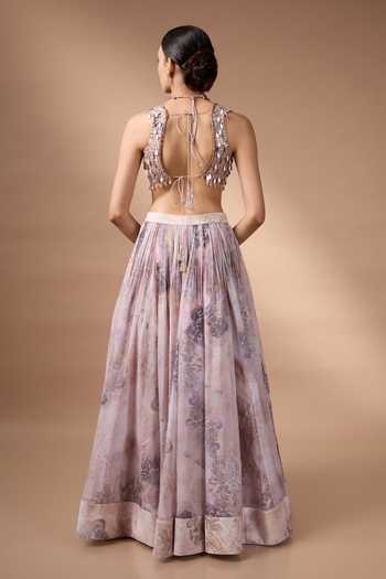 Rocky Star Floral Print Lehenga Set