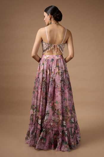 Rocky Star Flower Print Lehenga Set