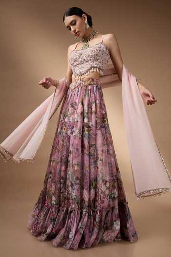 Rocky Star Flower Print Lehenga Set