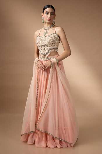 Rocky Star Embroidered Blouse Lehenga Set