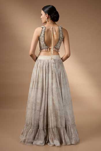 Rocky Star Printed Lehenga Blouse Set