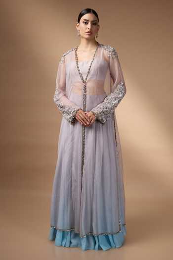 Rocky Star Hand Embroidered Jacket Lehenga Set