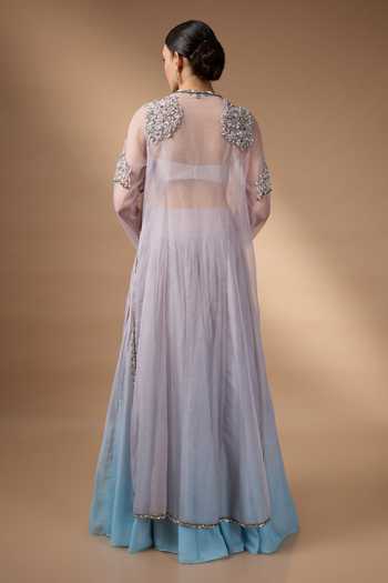 Rocky Star Hand Embroidered Jacket Lehenga Set