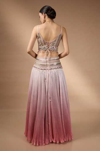 Rocky Star Ombre Embroidered Lehenga Set
