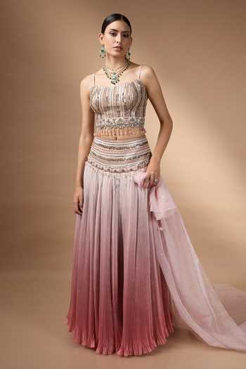 Rocky Star Ombre Embroidered Lehenga Set