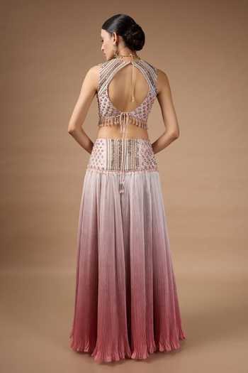 Rocky Star Ombre Embroidered Lehenga Set
