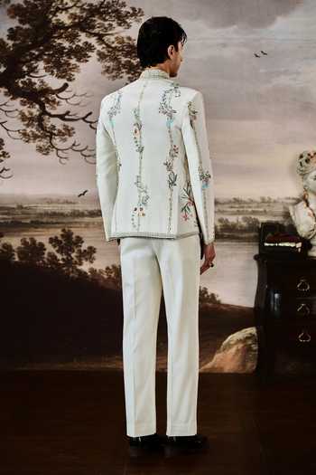 Mahima Mahajan Zubyan Embroidered Bandhgala Jacket Set 