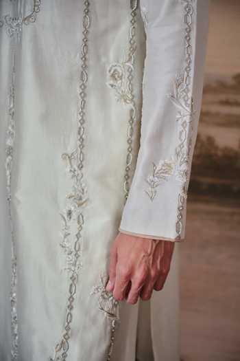 Buy Mahima Mahajan Ivory Cotton, Chanderi Charan Embroidered Kurta Set Online at Aza Fashions Buy_Mahima Mahajan_Ivory Cotton, Chanderi Charan Embroidered Kurta Set _Online_at_Aza_Fashions