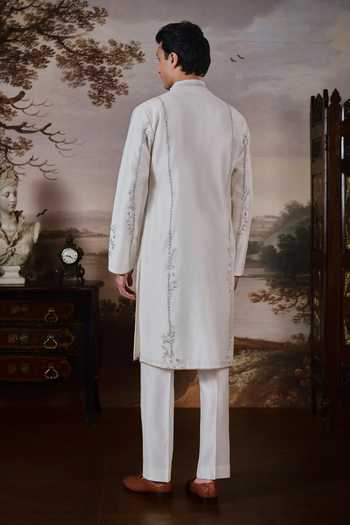 Mahima Mahajan Charan Chanderi Embroidered Kurta Set 