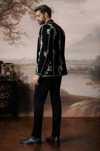Mahima Mahajan Adrit Embroidered Bandhgala Jacket Set