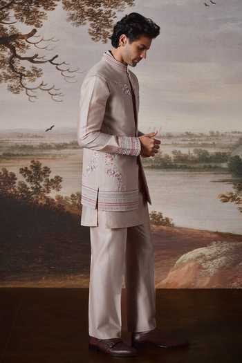 Mahima Mahajan Aagam Embroidered Bundi & Kurta Set