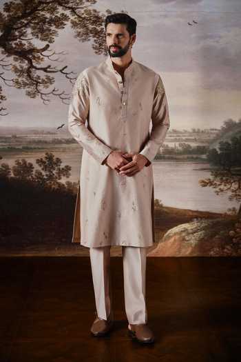 Mahima Mahajan Aarav Embroidered Chanderi Kurta Set