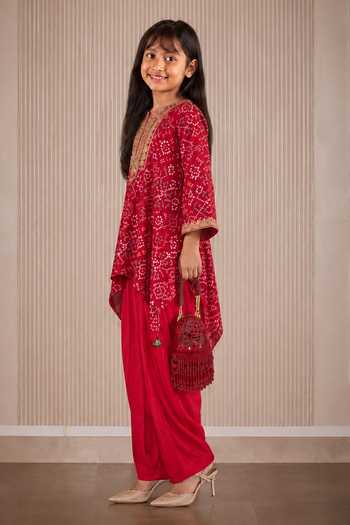 Twenty Nine Red Silk Patola Pattern Kurta And Salwar Set Online at Aza Fashions Twenty Nine_Red Silk Patola Pattern Kurta And Salwar Set _Online_at_Aza_Fashions