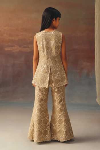 Twenty Nine Embroidered Jacket & Bell Bottom Pant Set 