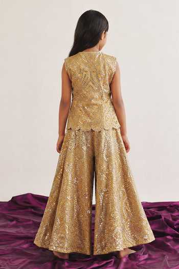 Twenty Nine Mirror Work Gilet & Sharara Set 