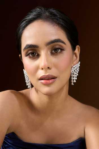 Nazaakat By Samara Singh American Diamond Dangler Earrings 