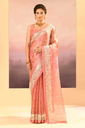 singhanias Tissue Saree With Running Blouse Fabric 