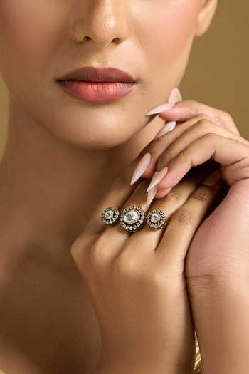 Buy Nazaakat By Samara Singh Gold Plated Stone Studded Ring Online at Aza Fashions Buy_Nazaakat By Samara Singh_Gold Plated Stone Studded Ring _Online_at_Aza_Fashions