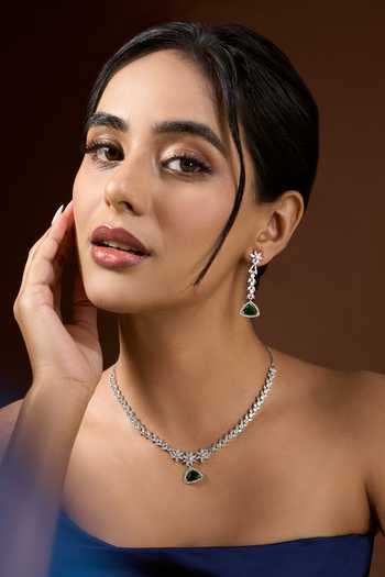 Nazaakat By Samara Singh Stone Studded Necklace Set 