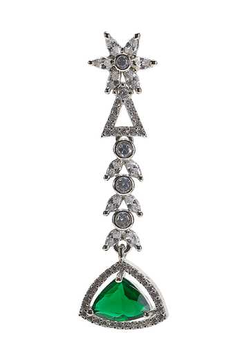 Nazaakat By Samara Singh Silver Plated Stone Studded Necklace Set at Aza Fashions Nazaakat By Samara Singh_Silver Plated Stone Studded Necklace Set _at_Aza_Fashions