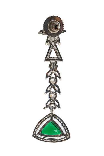 Buy Nazaakat By Samara Singh Silver Plated Stone Studded Necklace Set Buy_Nazaakat By Samara Singh_Silver Plated Stone Studded Necklace Set
