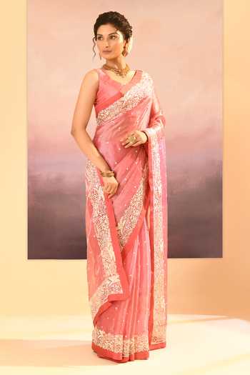 singhanias Tissue Saree With Running Blouse Fabric 