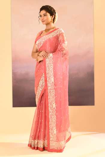 singhanias Tissue Saree With Running Blouse Fabric 