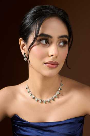 Nazaakat By Samara Singh Stone Studded Necklace Set 
