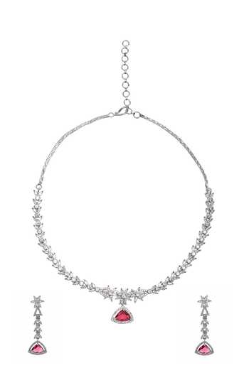 Nazaakat By Samara Singh Stone Studded Necklace Set 