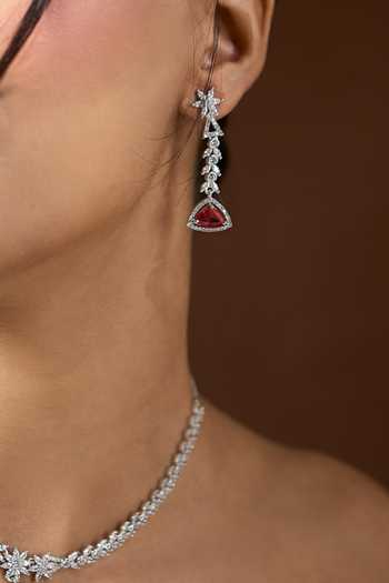 Nazaakat By Samara Singh Silver Plated Stone Studded Necklace Set at Aza Fashions Nazaakat By Samara Singh_Silver Plated Stone Studded Necklace Set _at_Aza_Fashions