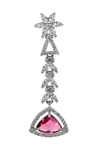 Buy Nazaakat By Samara Singh Silver Plated Stone Studded Necklace Set Buy_Nazaakat By Samara Singh_Silver Plated Stone Studded Necklace Set